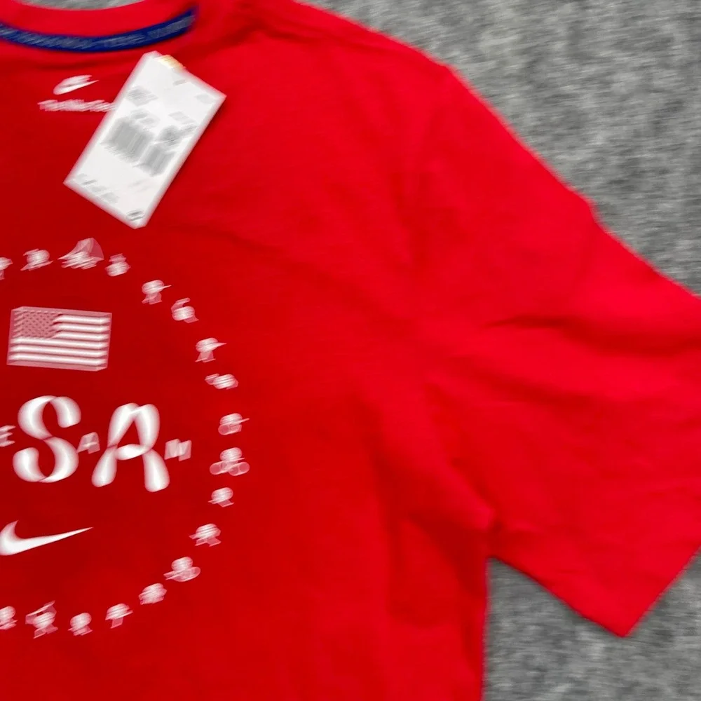 Team USA Shirt Mens Large Tall Olympic Graphic Red Nike NWT